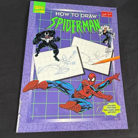VTG Lot Of 3 Spider-man Books Venom Factor How To Draw Spider-girl Wizard Comic - Picture 10 of 12